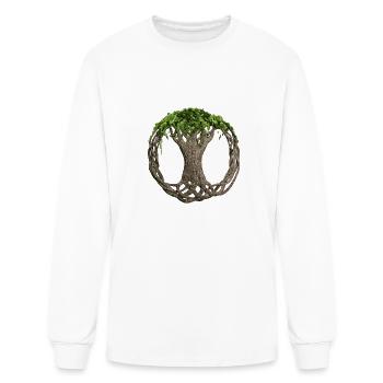 Celtic Knot Tree Of Life - Men's Long Sleeve T-Shirt - white - Front