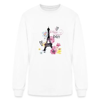 I Love Paris T France Lovers - Men's Long Sleeve T-Shirt - white - Front