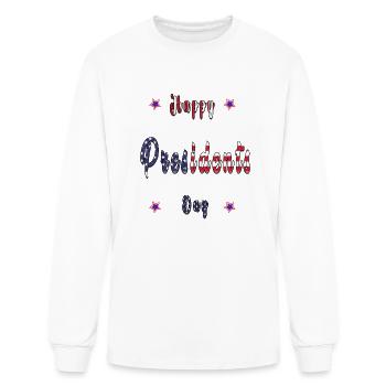 happy president's day 2023 , gift president's day - Men's Long Sleeve T-Shirt - white - Front