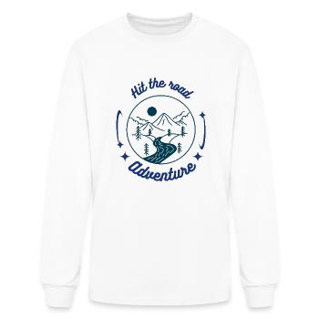 Simple Hit the road adventure - Men's Long Sleeve T-Shirt - white - Front