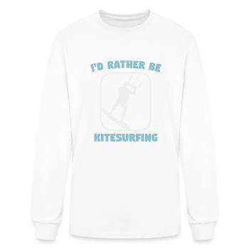 Kite I Would Rather Be Kitesurfing - Men's Long Sleeve T-Shirt - white - Front