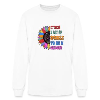 It takes a lot of sparkle - Men's Long Sleeve T-Shirt - white - Front