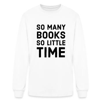 so many books so little - Men's Long Sleeve T-Shirt - white - Front