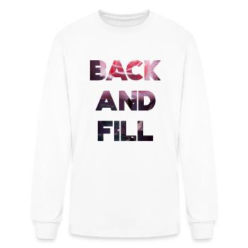 Flower Back and Fill - Men's Long Sleeve T-Shirt - white - Front