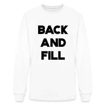Flower Back and Fill - Men's Long Sleeve T-Shirt - white - Front