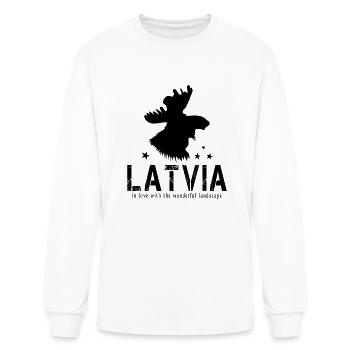 Latvia Latvian Riga - Men's Long Sleeve T-Shirt - white - Front