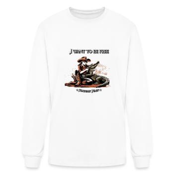 I Want To Be Free - Overcome Your Worst Fears - Men's Long Sleeve T-Shirt - white - Front