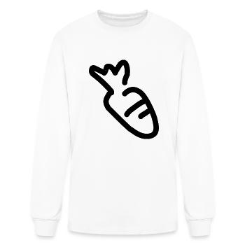 carrot - Men's Long Sleeve T-Shirt - white - Front