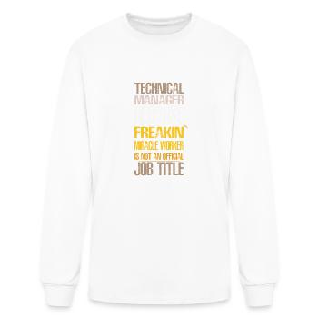 Technical Manager - Technical Manager because frea - Men's Long Sleeve T-Shirt - white - Front
