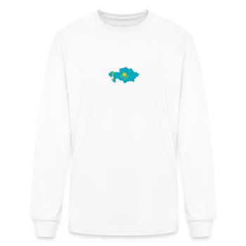 Legends are born in Kazakhstan - Men's Long Sleeve T-Shirt - white - Front