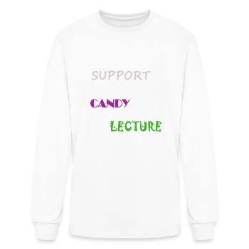 Support Candy Lecture - Men's Long Sleeve T-Shirt - white - Front