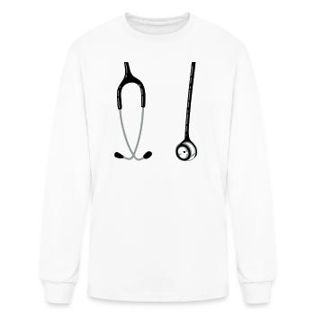 Stethoscope - Men's Long Sleeve T-Shirt - white - Front