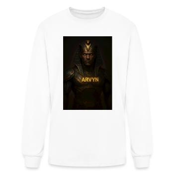 ARVYN PHARAOH  - Men's Long Sleeve T-Shirt - white - Front