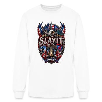 Slayit Philly - Men's Long Sleeve T-Shirt - white - Front