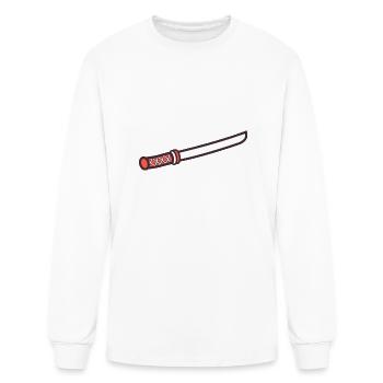 Samurai Sword - Men's Long Sleeve T-Shirt - white - Front