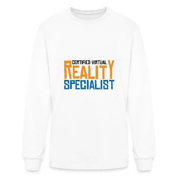 Spécialiste certifié en réalité virtuelle 3 - T-shirt à manches longues Homme - blanc - Devant