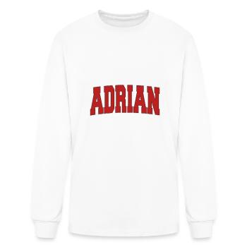 Adrian Mi Michigan Varsity Style Usa Vintage Sport - Men's Long Sleeve T-Shirt - white - Front