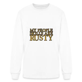 Mes compétences relationnelles sont rouillées 9 - T-shirt à manches longues Homme - blanc - Devant