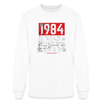 WikiLeaks 1984 is Not an Instruction Manual - Men's Long Sleeve T-Shirt - white - Front