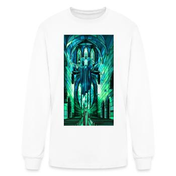 Old Pagan God Vs Priest - Men's Long Sleeve T-Shirt - white - Front