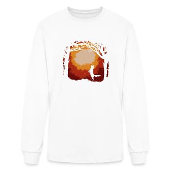 Forest Fox - Men's Long Sleeve T-Shirt - white - Front