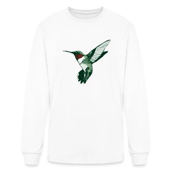 Hummingbird - Men's Long Sleeve T-Shirt - white - Front