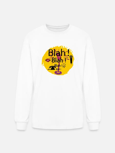 FAMILY BLAH - Men's Long Sleeve T-Shirt - white