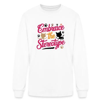 Crazy Cat Lady - Men's Long Sleeve T-Shirt - white - Front