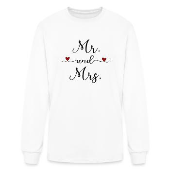 Mr. and Mrs. - Men's Long Sleeve T-Shirt - white - Front