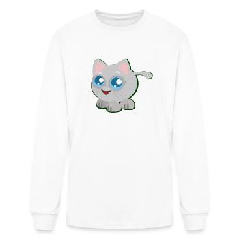 Cute Baby Kitten - Men's Long Sleeve T-Shirt - white - Front