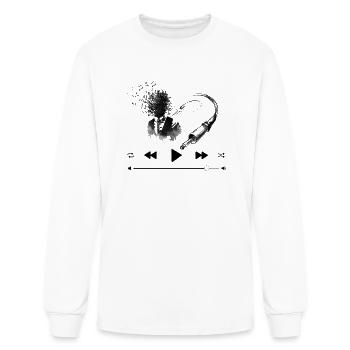 Music - Men's Long Sleeve T-Shirt - white - Front