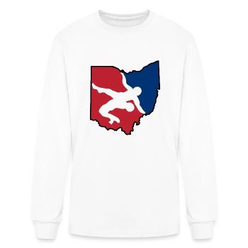 Ohio Wrestling - Men's Long Sleeve T-Shirt - white - Front