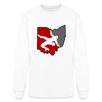 Ohio Wrestling - Men's Long Sleeve T-Shirt - white - Front