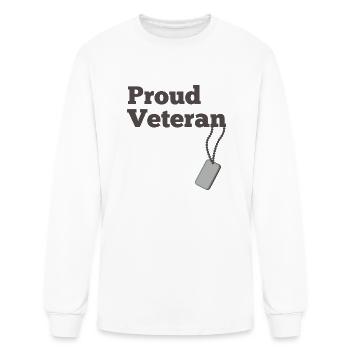 Veteran - Men's Long Sleeve T-Shirt - white - Front
