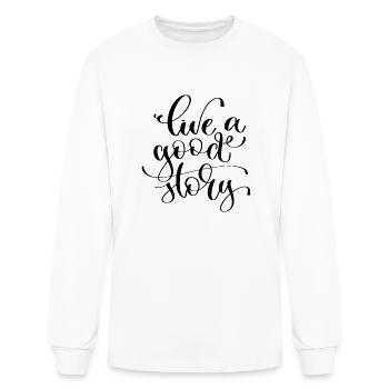 Live A Good Story - Men's Long Sleeve T-Shirt - white - Front