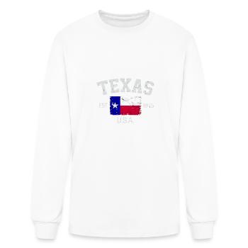 Vintage Texas Austin Est 1845 Souvenir Gift - Men's Long Sleeve T-Shirt - white - Front