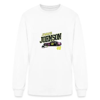 Nascar Jimmie Johnson Finish Line - Men's Long Sleeve T-Shirt - white - Front
