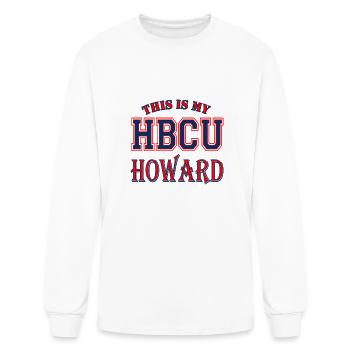 Howard 1867 University Apparel - Men's Long Sleeve T-Shirt - white - Front