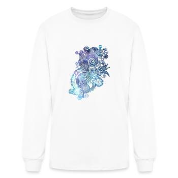 Abstract - Men's Long Sleeve T-Shirt - white - Front