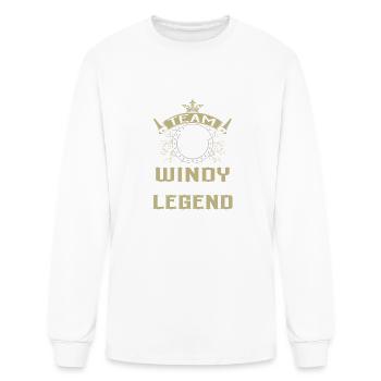 Windy Name T Shirt - Windy Eagle Lifetime Member L - Men's Long Sleeve T-Shirt - white - Front