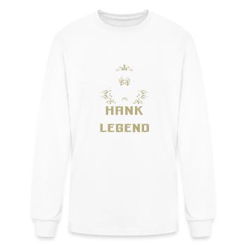 Hank Name T Shirt - Hank Dragon Lifetime Member Le - Men's Long Sleeve T-Shirt - white - Front