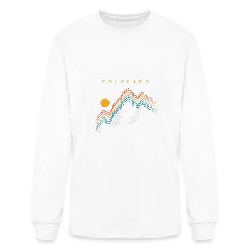 Keystone Colorado Usa Ski Resort 1980S Retro - Men's Long Sleeve T-Shirt - white - Front