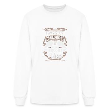 Cannon Name T Shirt - Cannon Blood Runs Through My - Men's Long Sleeve T-Shirt - white - Front