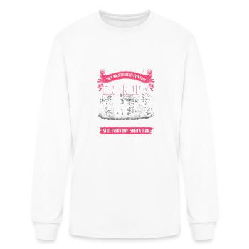 For Grandchild Loss Grandpa My Grandpa In Heaven - Men's Long Sleeve T-Shirt - white - Front