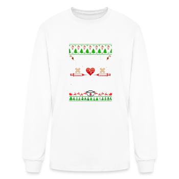 Deck The Halls With Beta Blockers - Men's Long Sleeve T-Shirt - white - Front