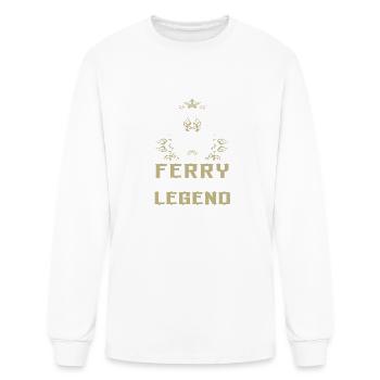 Ferry Name T Shirt - Ferry Dragon Lifetime Member - Men's Long Sleeve T-Shirt - white - Front