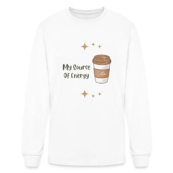 My source of energy - Men's Long Sleeve T-Shirt - white - Front