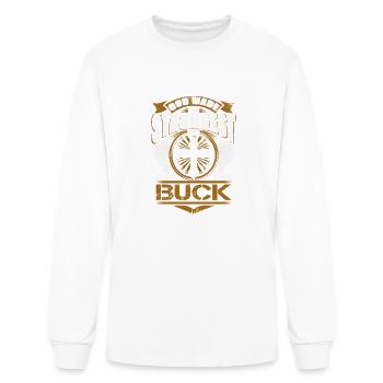 Buck Name T Shirt - God Found Strongest And Named - Men's Long Sleeve T-Shirt - white - Front