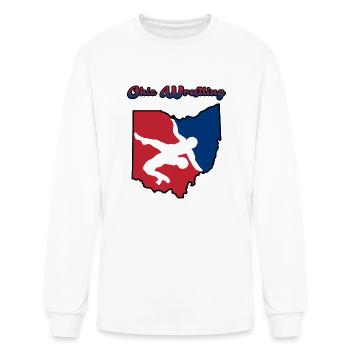 Ohio Wrestling - Men's Long Sleeve T-Shirt - white - Front