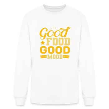 Good Food Good Mood - Men's Long Sleeve T-Shirt - white - Front
